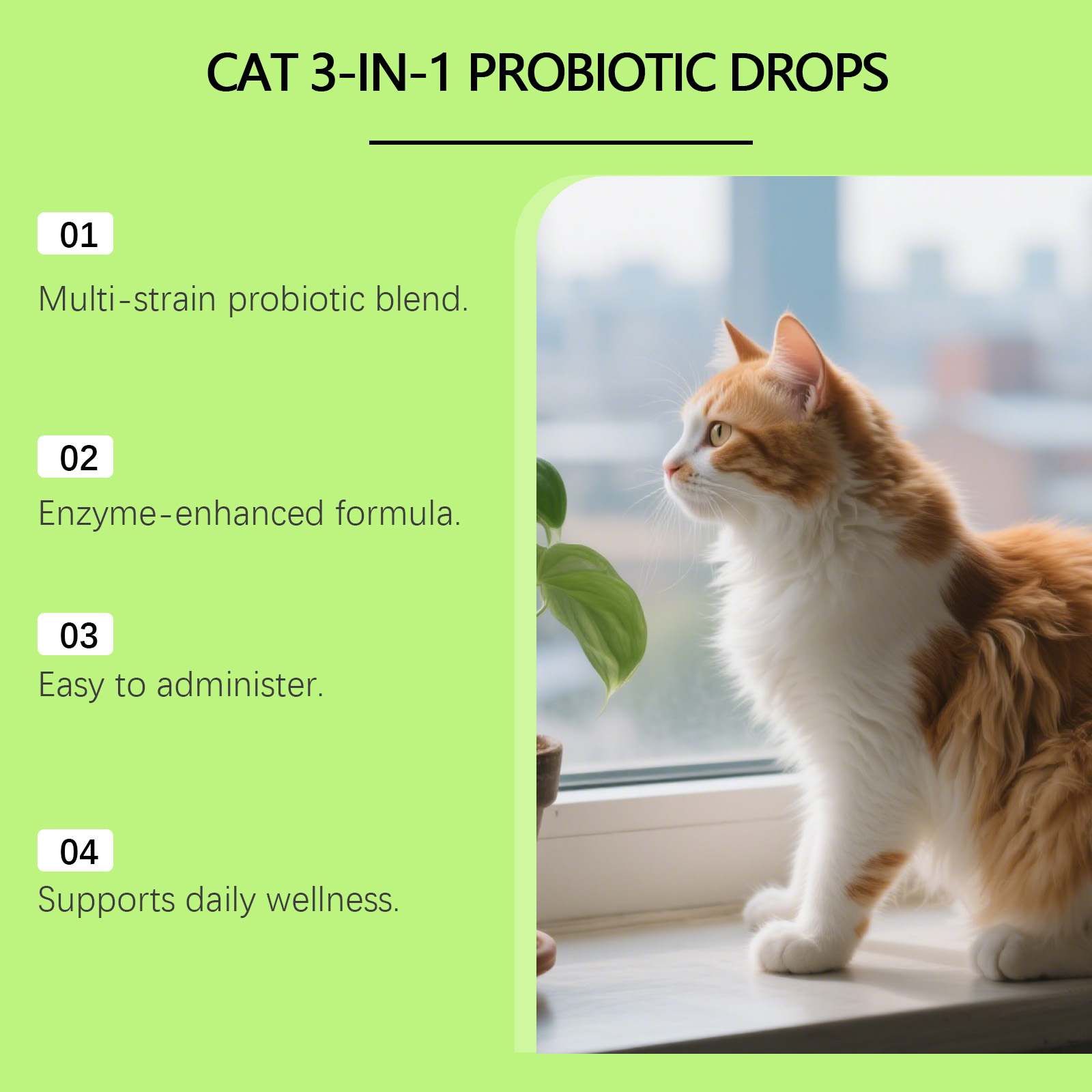 Probiotische druppels voor katten ondersteuning darmflora_voghion.com