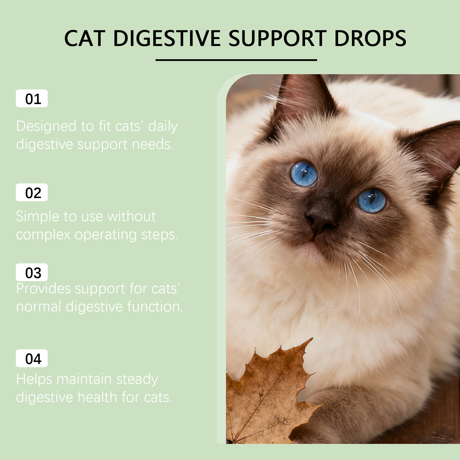 Kriath Cat Digestive Health Drops Gentle Nutrient Absorption Aid_voghion.com