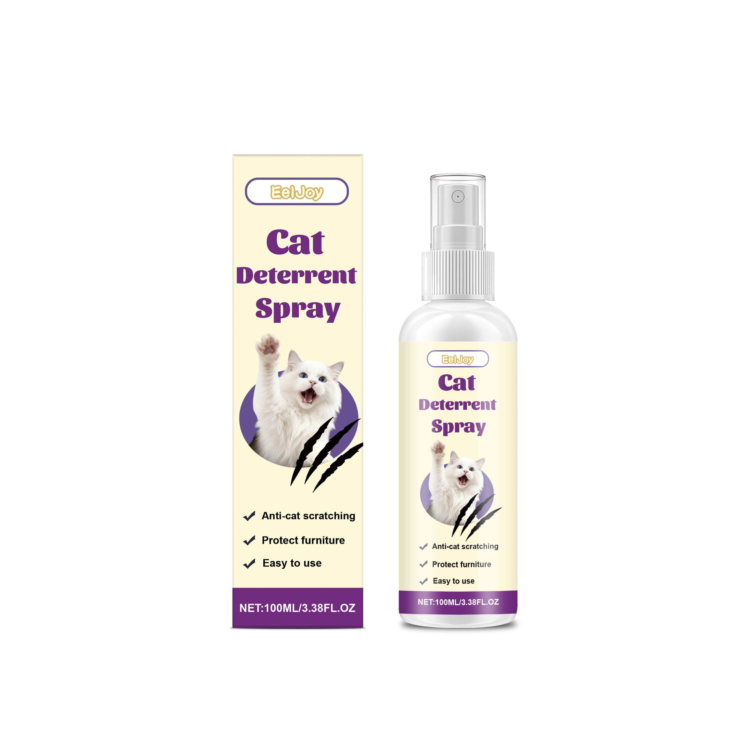 EelJoy Daily Furniture Anti-Scratch Cat Behavior Correction Gentle Non-Irritating Spray_voghion.com