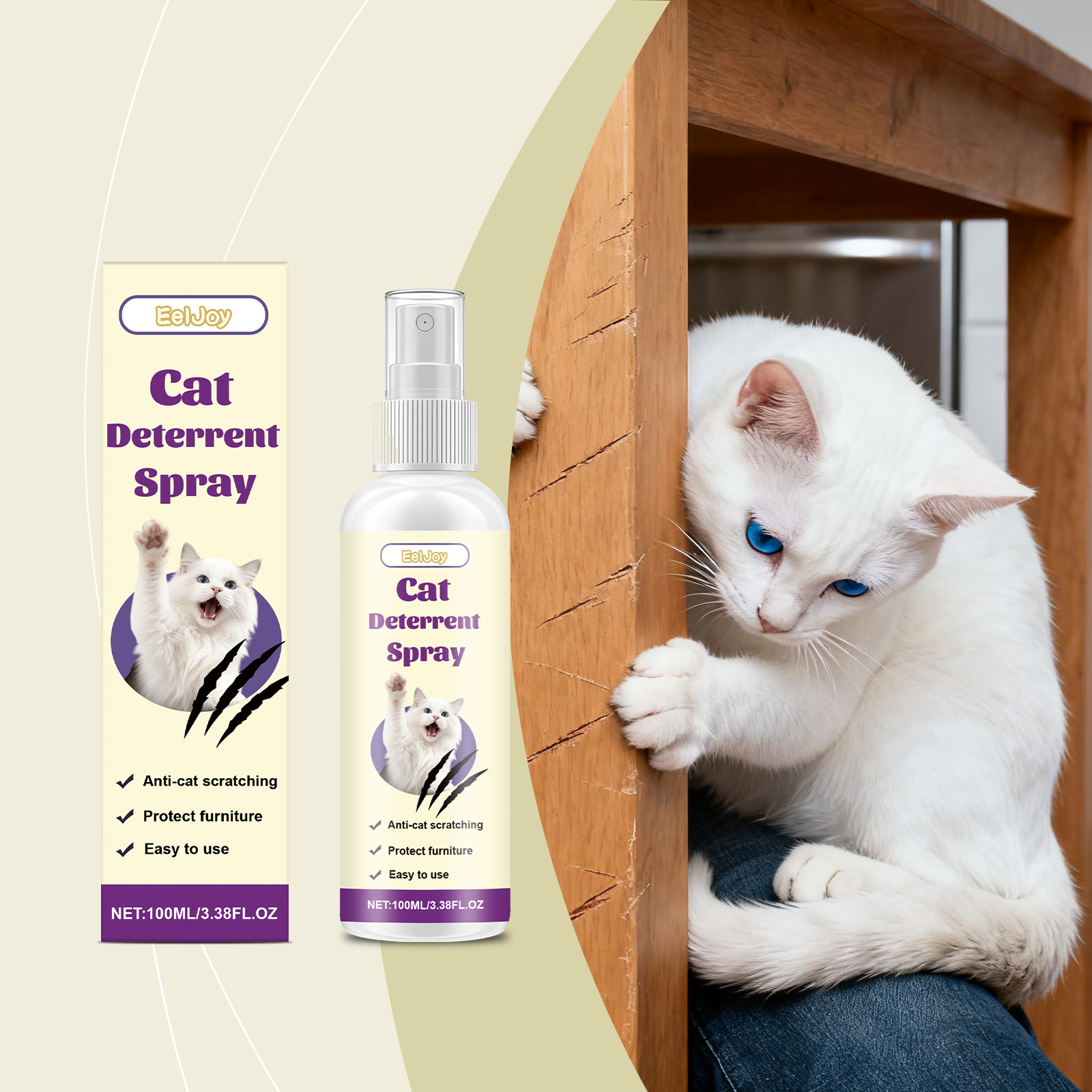 Spray anti-griffe pour chats protection meubles doux non irritant_voghion.com