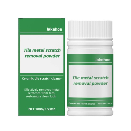Jakehoe 瓷砖划痕清洁粉 家用温和护理瓷砖划痕水渍光泽翻新清洁粉