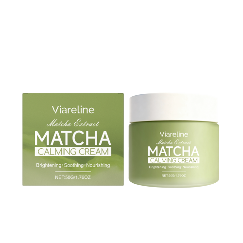 Viareline 抹茶植萃面霜 润养干燥肌柔滑质地轻盈易吸收日常护理