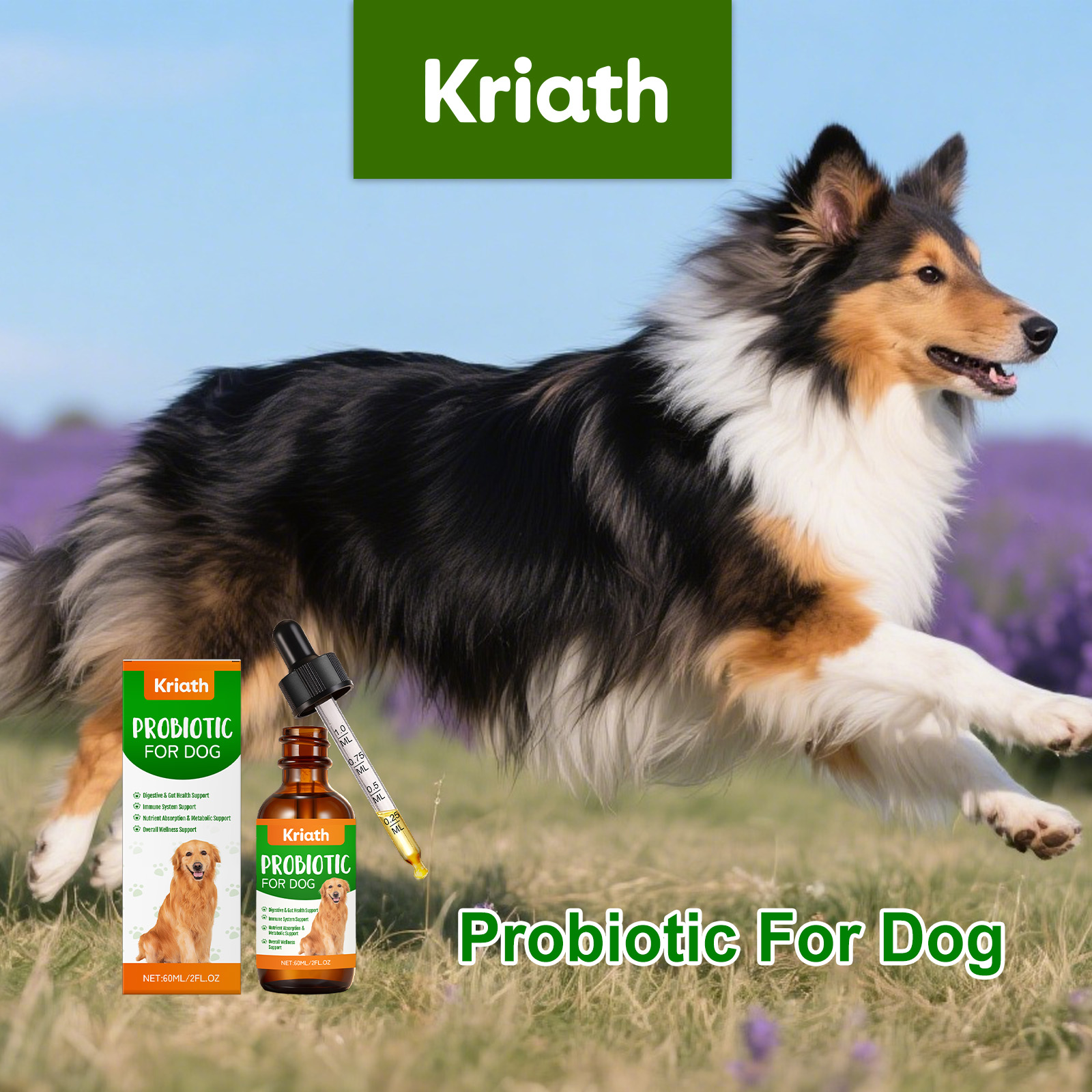 Kriath probiotyczne krople do pielęgnacji jelit u psów_voghion.com