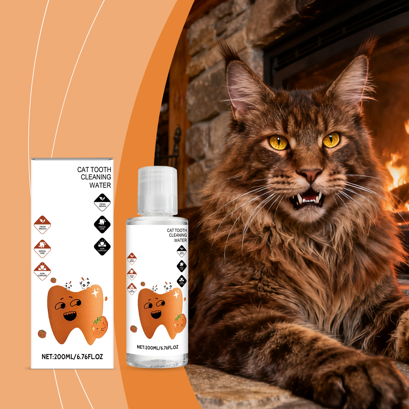 Tägliches Mundwasser Für Katzen Zur Zahnstein- Und Geruchsbekämpfung_voghion.com