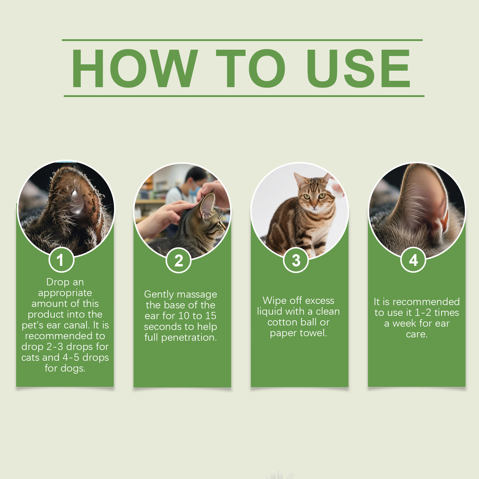 Solution de nettoyage douce pour les oreilles de chien et chat_voghion.com