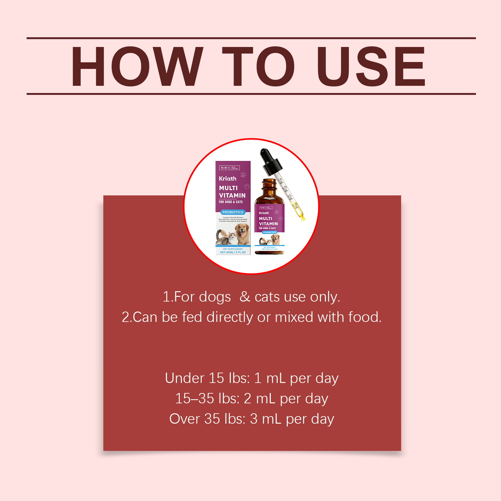 Multivitamin Drops For Cats And Dogs Joint Support And Immunity_voghion.com