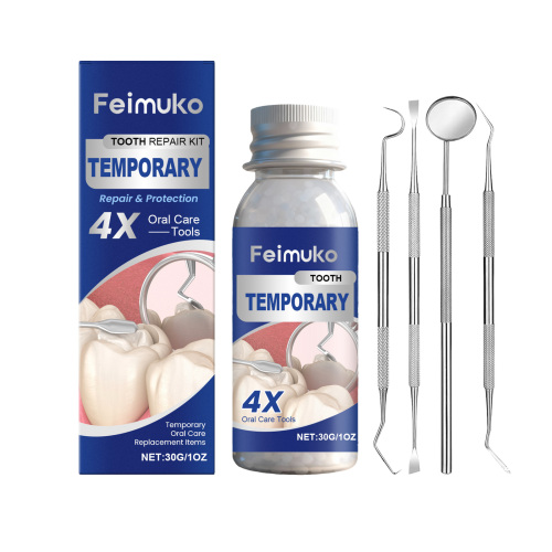 Feimuko 临时牙齿护理套件 可塑性牙胶笑容美观日常口腔临时护理