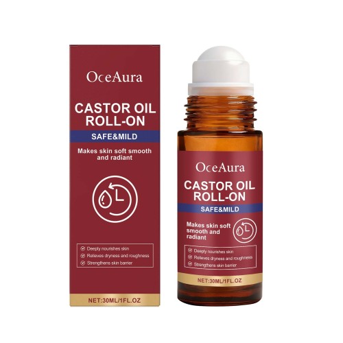 OceAura 蓖麻油滚珠精华 日常水润保湿呵护柔滑面部肌肤温和细腻