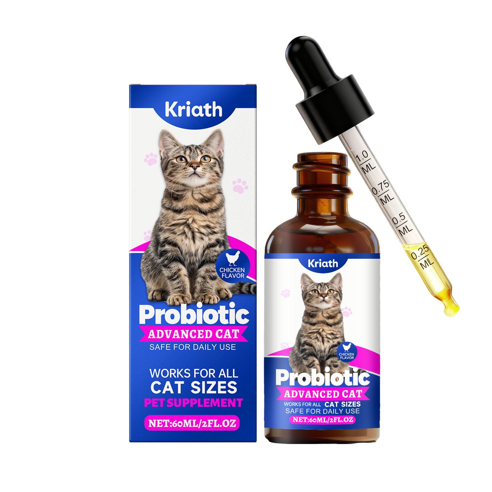 Kriath Probiotic Gentle For Intestines Daily Cat Body Care Drops_voghion.com