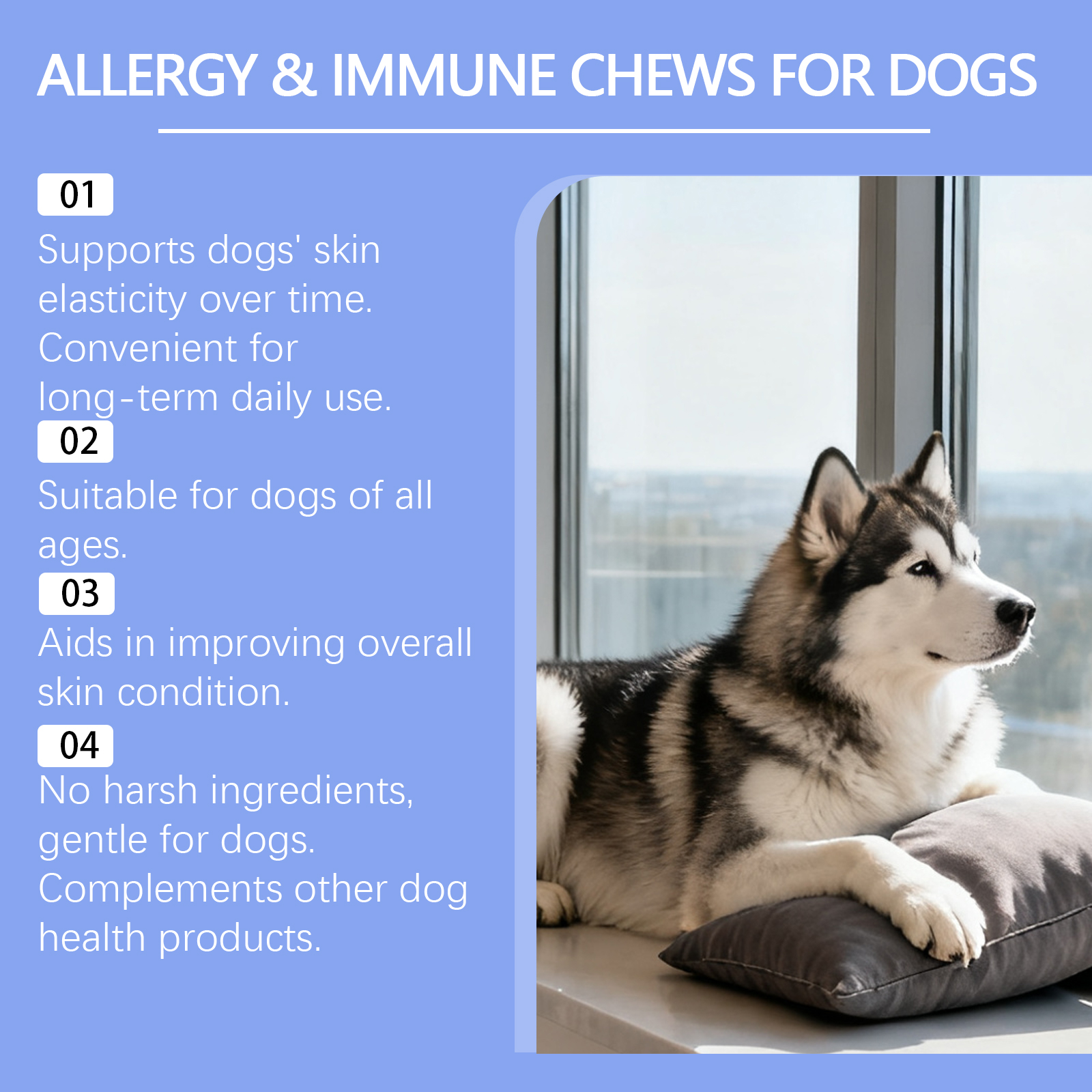 Kriath Dog: Grânulos macios, suaves e nutritivos para o cuidado da pele do seu pet._voghion.com