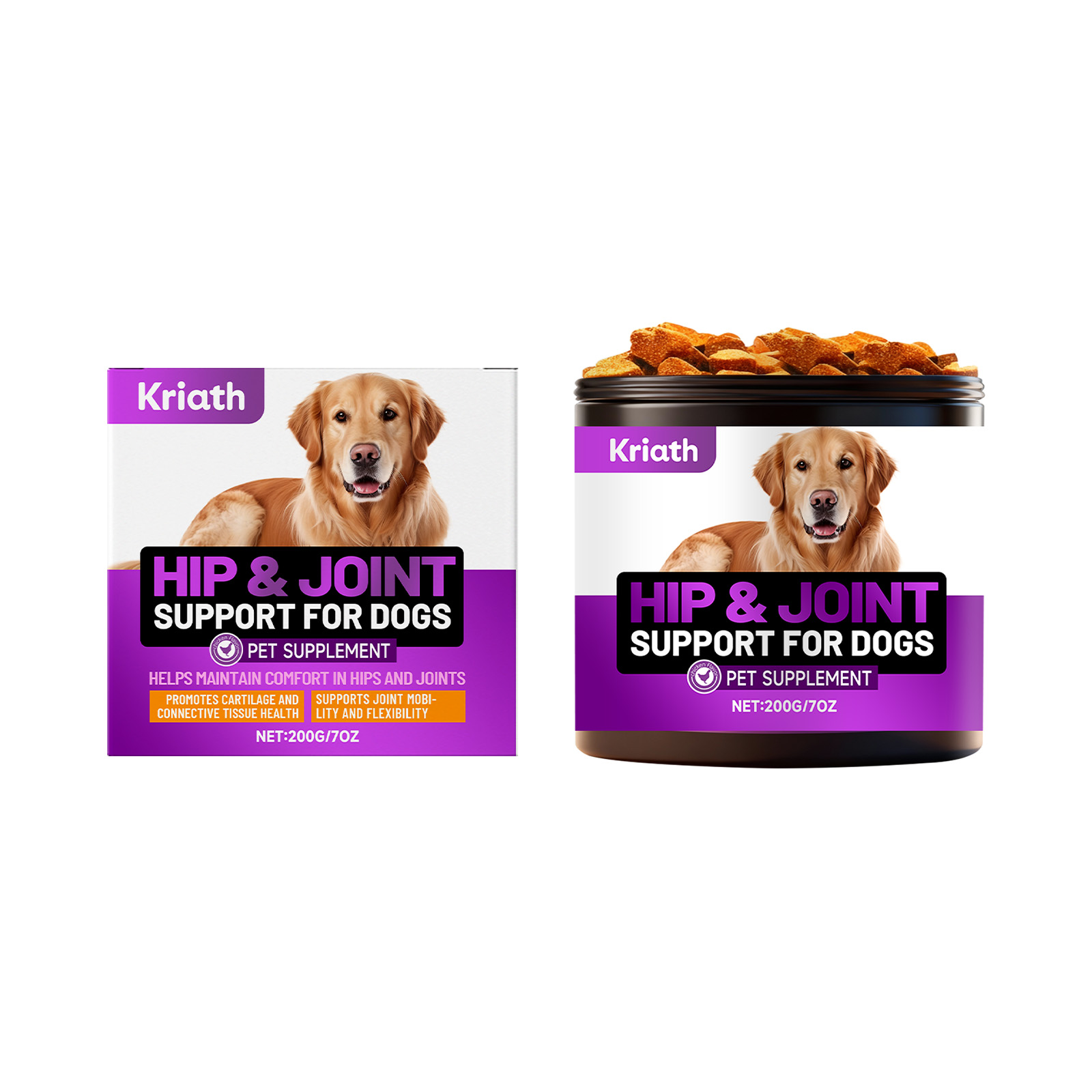 Kriath Joint Care Soft Nourishing And Caring For Pet Dog Joints Supplement Nutritional Granules_voghion.com