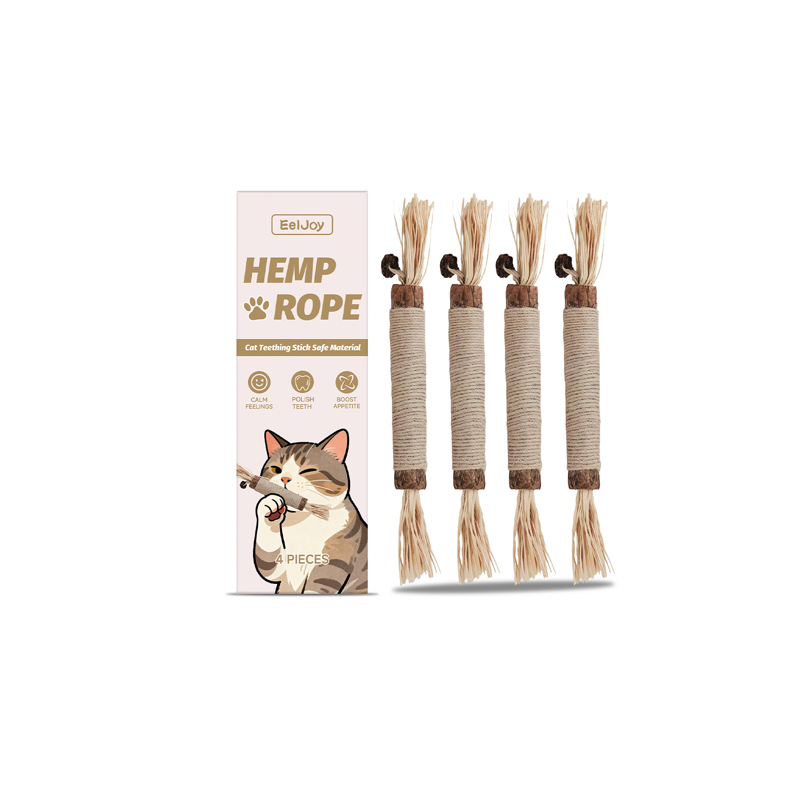 EELJOY Pet Dental Care Chewable Snack Cat Teething Stick_voghion.com