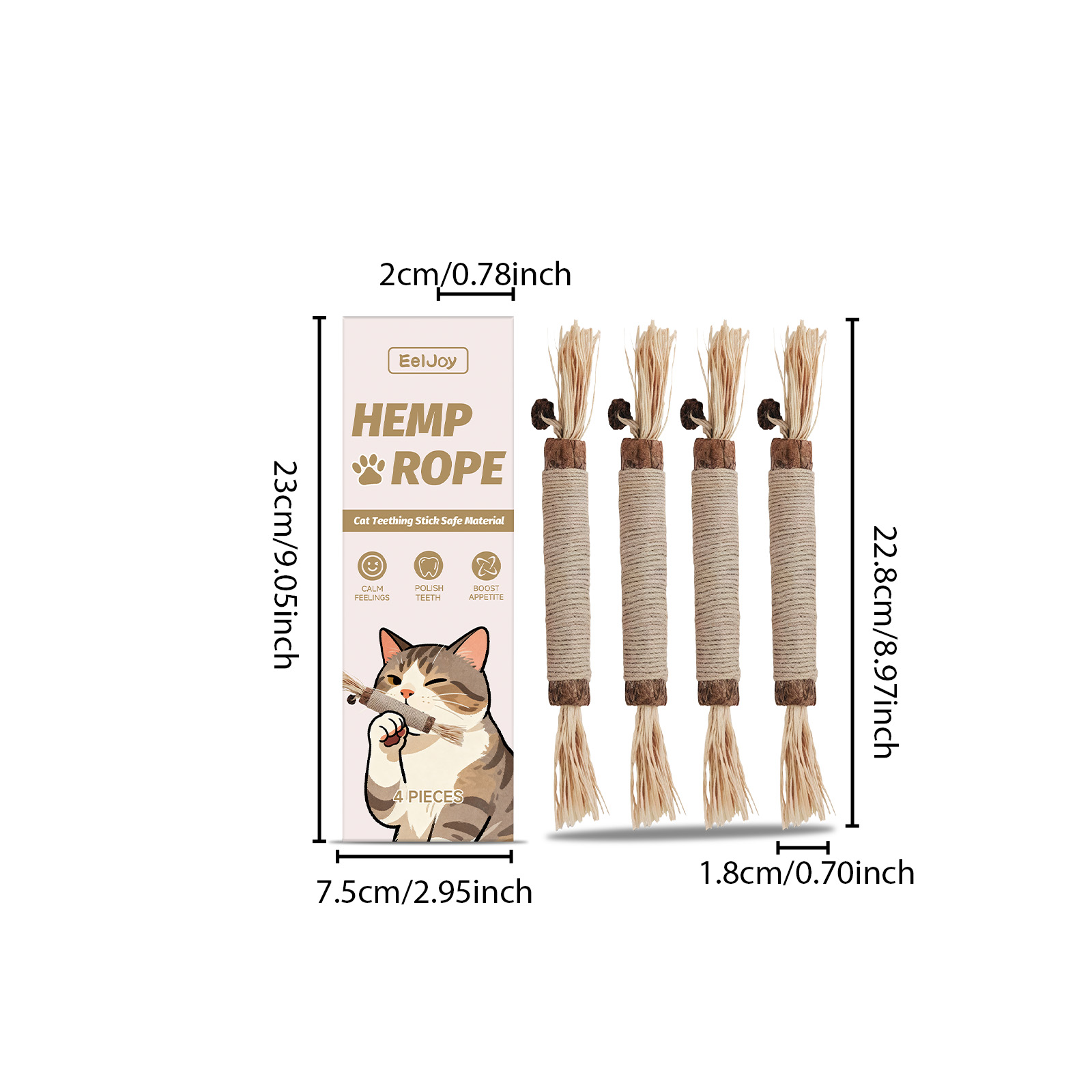 EELJOY Pet Dental Care Chewable Snack Cat Teething Stick_voghion.com