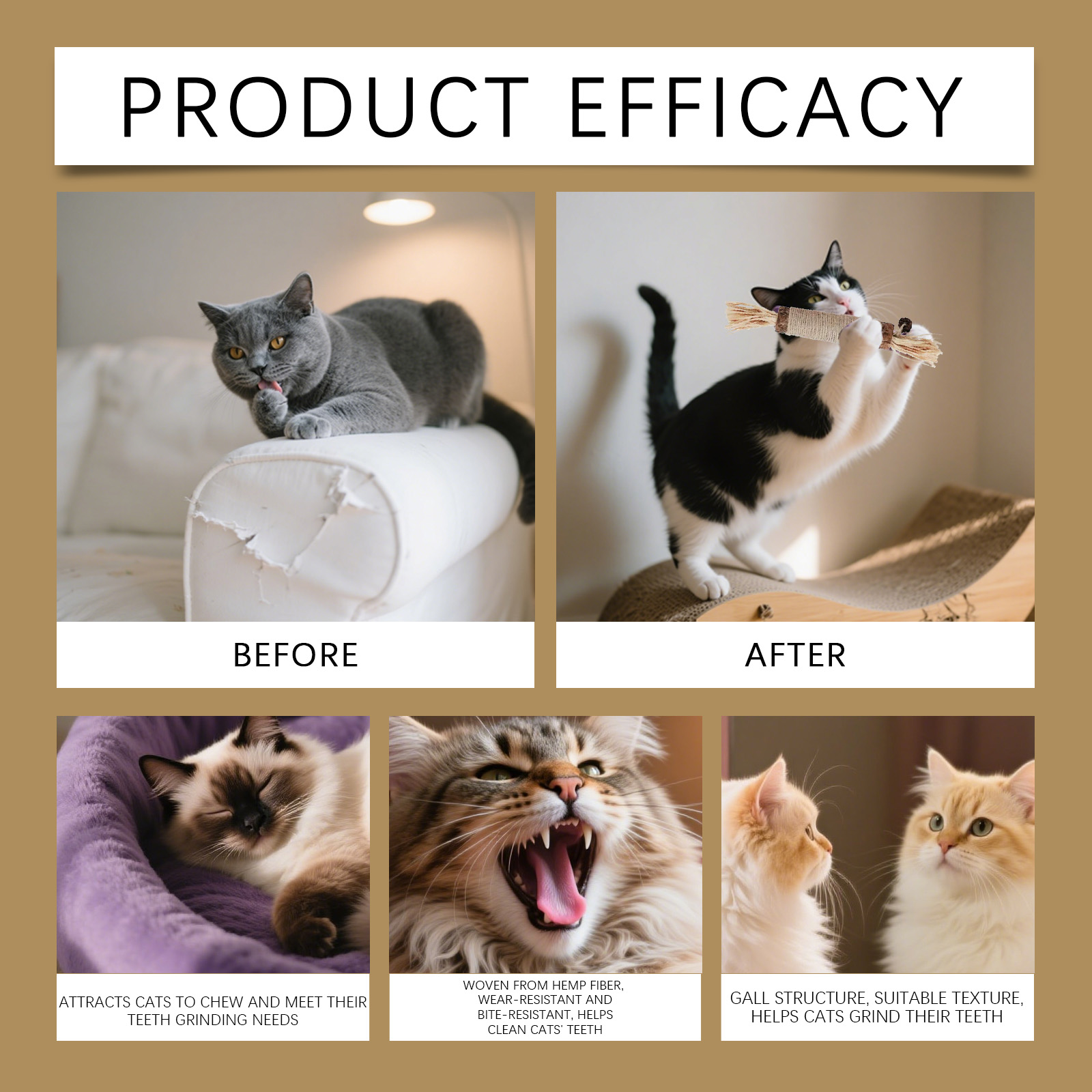 EELJOY Pet Dental Care Chewable Snack Cat Teething Stick_voghion.com