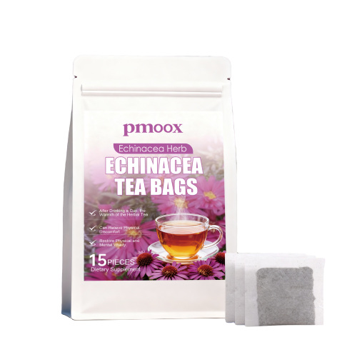 PMOOX 紫锥菊草本茶包 含紫锥菊草本日常饮用植物配方温和口感茶包