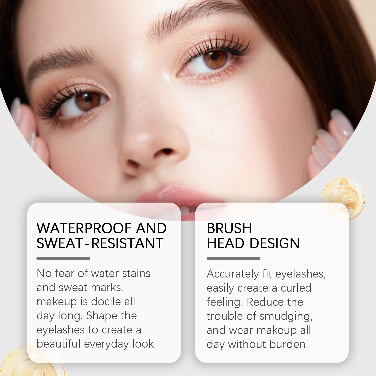 Zephoco Brown Mascara Long-lasting Natural Definition And Volume_voghion.com