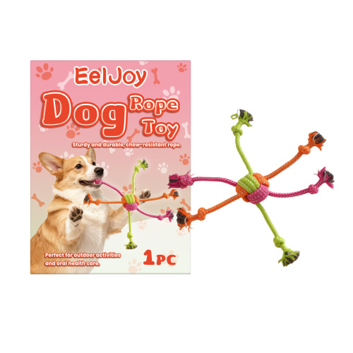 EelJoy 宠物狗绳结玩具 耐啃咬解闷日常互动玩耍狗狗绳结玩具