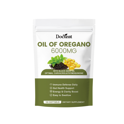 Docteat 牛至油软胶囊 牛至油黑孜然籽油成分日常身体护理