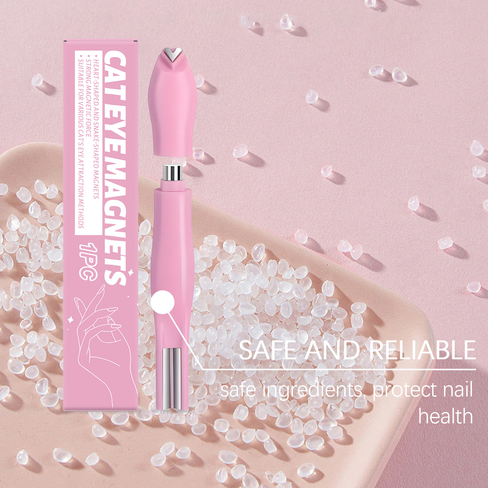 Multifunktionaler Katzenaugen Magnet Für Nagellack Und Gele_voghion.com