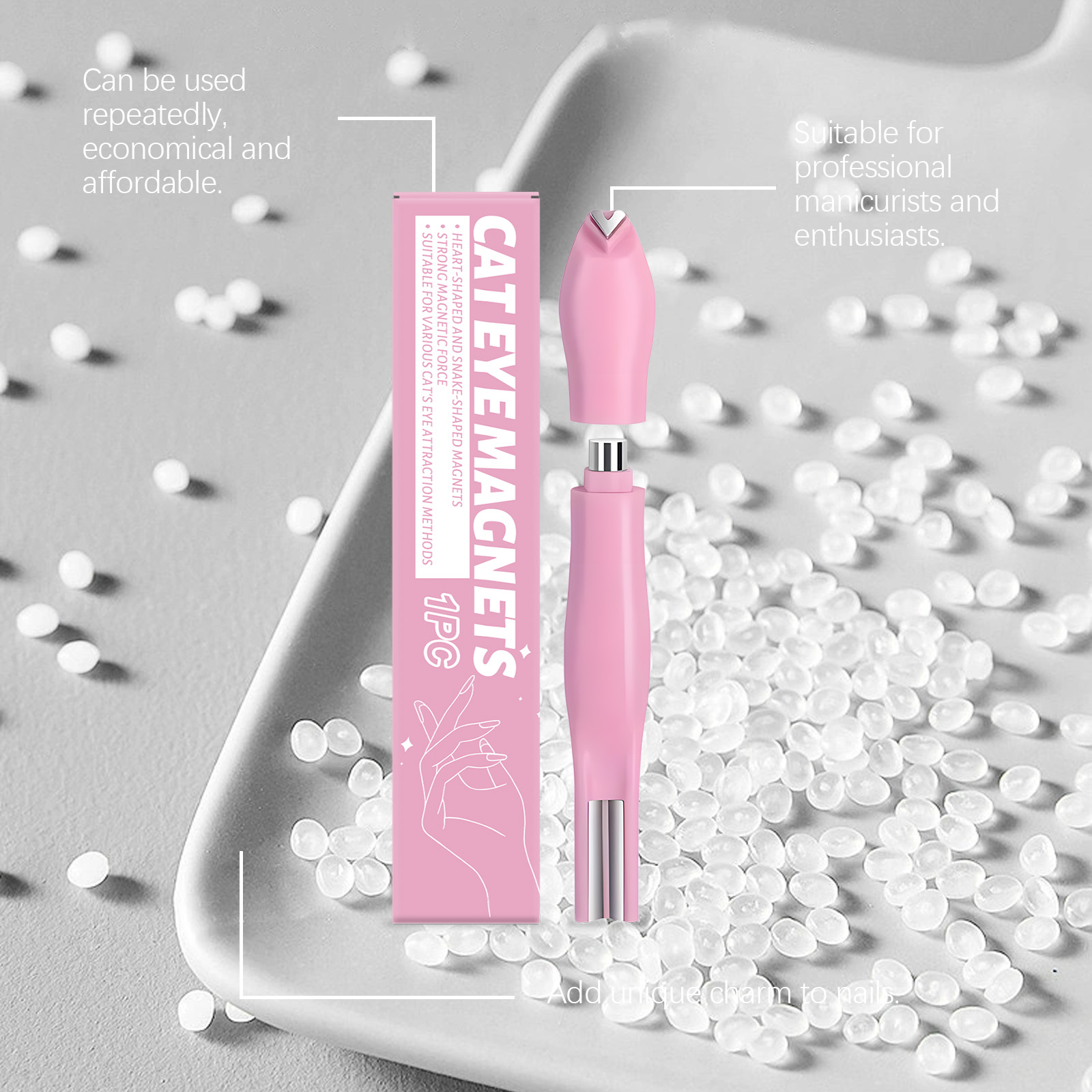 Multifunktionaler Katzenaugen Magnet Für Nagellack Und Gele_voghion.com