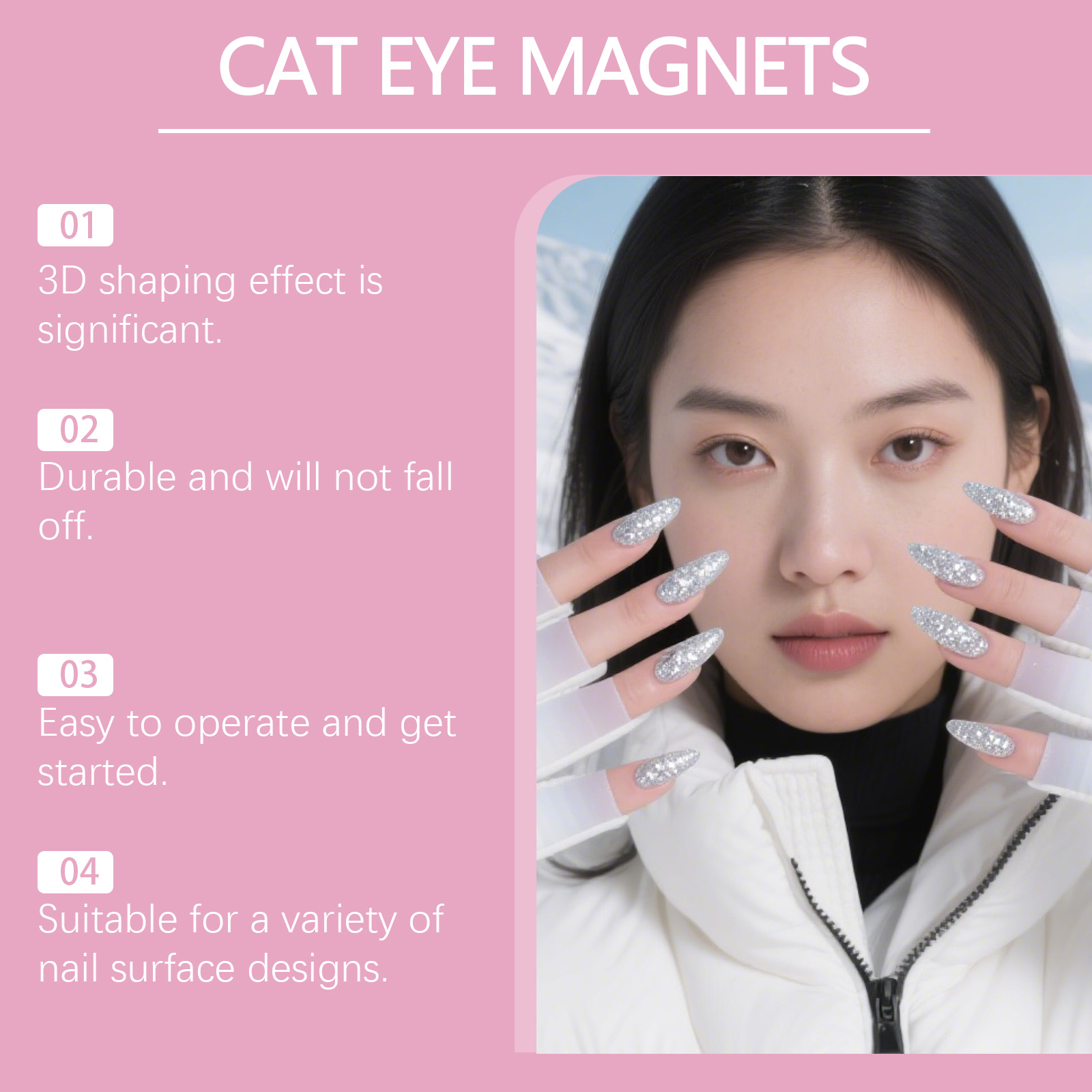 Multifunktionaler Katzenaugen Magnet Für Nagellack Und Gele_voghion.com