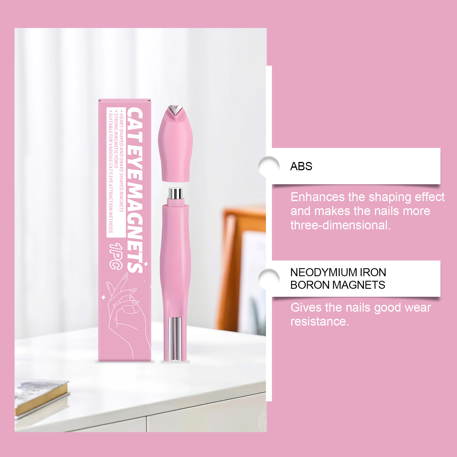 Multifunktionaler Katzenaugen Magnet Für Nagellack Und Gele_voghion.com