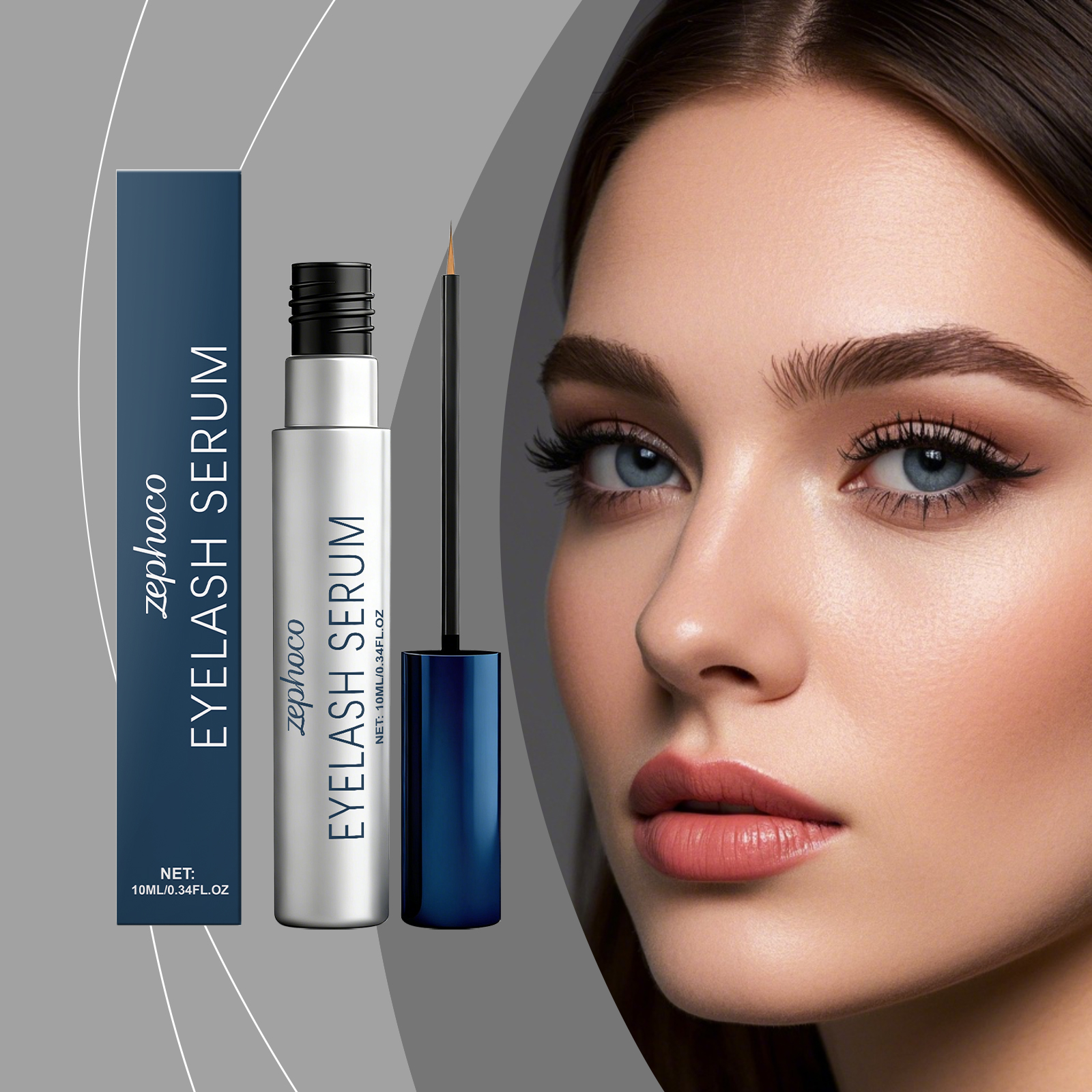 Zephoco Mascara heeft een lichte textuur die gemakkelijk wordt opgenomen. De fijne borstelkop zorgt voor een rijke, natuurlijke en glanzende oogmake-up voor dagelijks gebruik._voghion.com