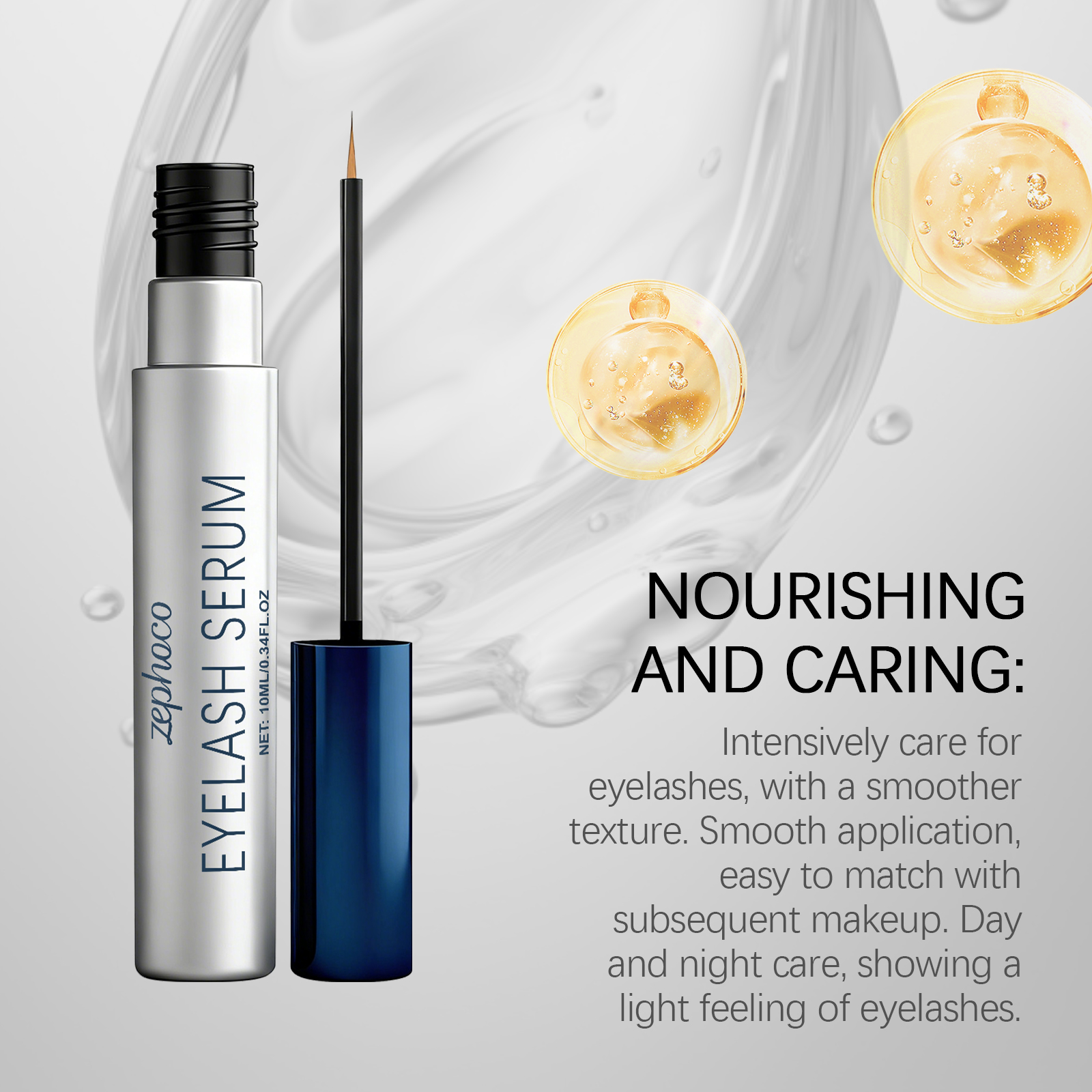zephoco Mascara Has A Light Texture That Is Easily Absorbed. Its Fine Brush Head Provides A Rich, Natural And Lustrous Eye Makeup For Daily Use_voghion.com