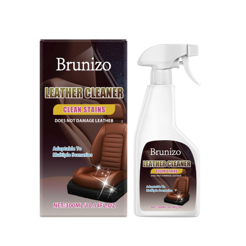Brunizo 汽车皮革清洁剂 温和配方皮革座椅清洁护理光泽翻新去污剂