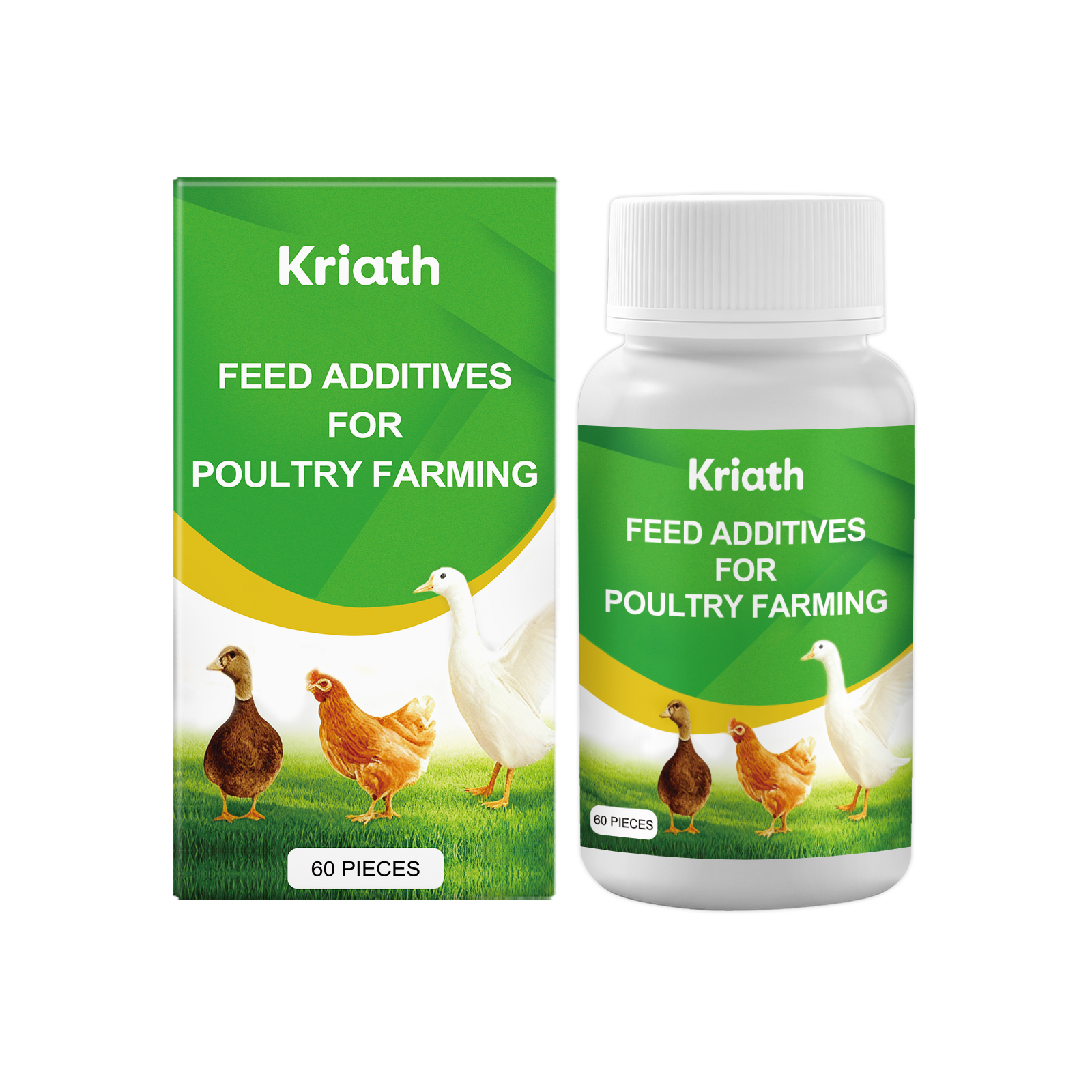 Kriath Poultry Small Animal Nutritional Tablets Mild Formula Supplement Vitamins Palatability Daily Feeding_voghion.com