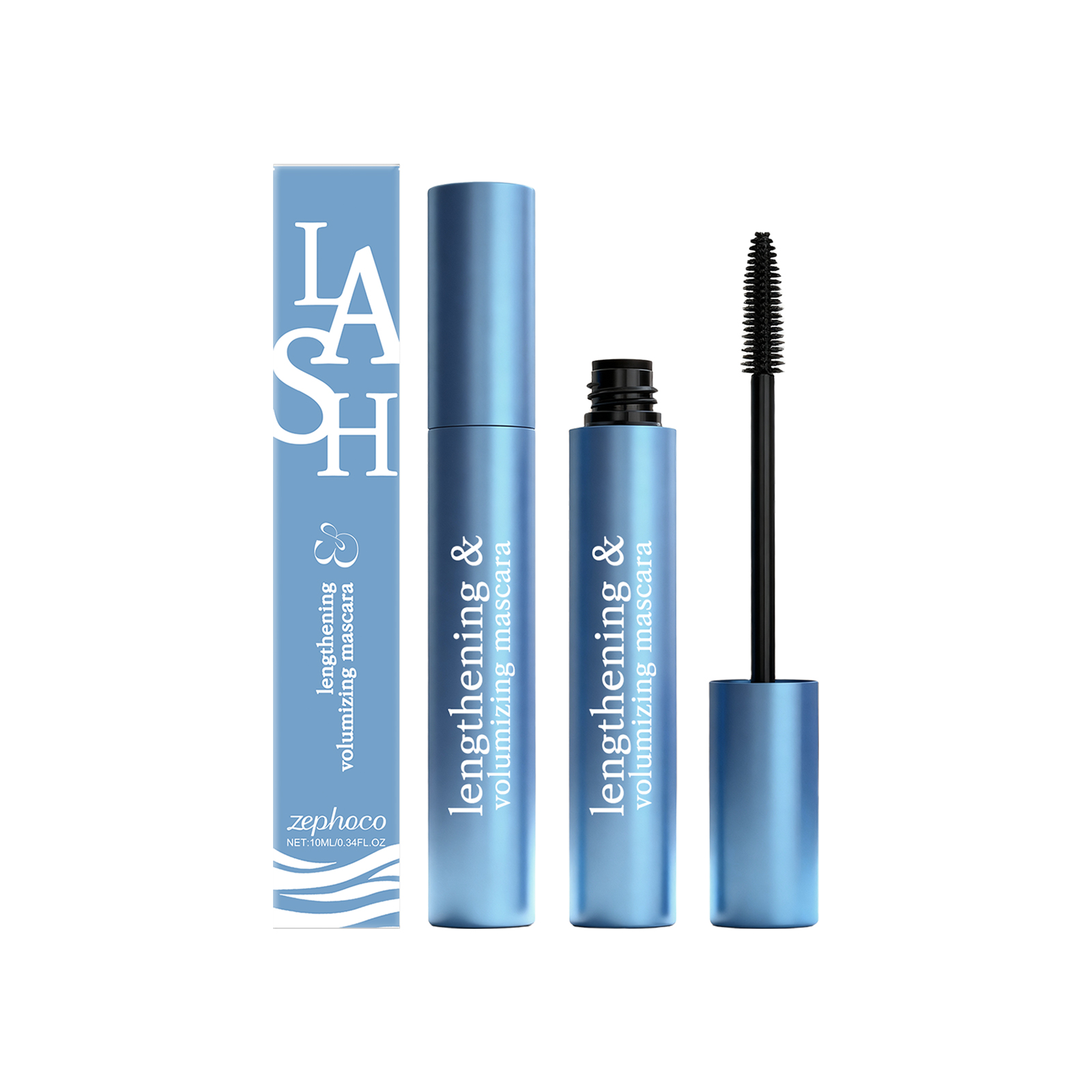 zephoco The Black Voluminous And Curly Mascara Is Smooth, Light And Easy To Apply. It Naturally Curls And Looks Beautiful_voghion.com