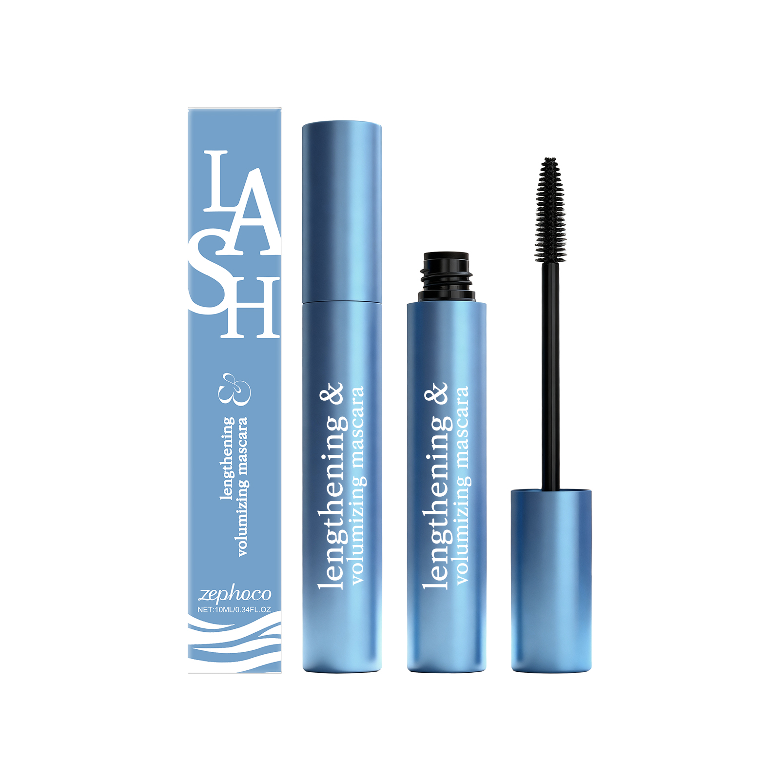 zephoco The Black Voluminous And Curly Mascara Is Smooth, Light And Easy To Apply. It Naturally Curls And Looks Beautiful_voghion.com
