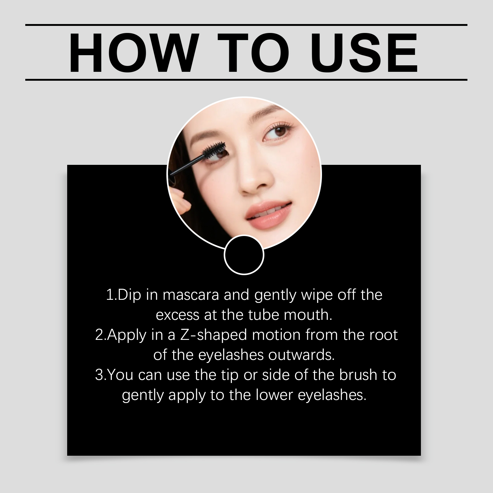 Zephoco Voluminous Curly Mascara Natural Black Lash Definition_voghion.com