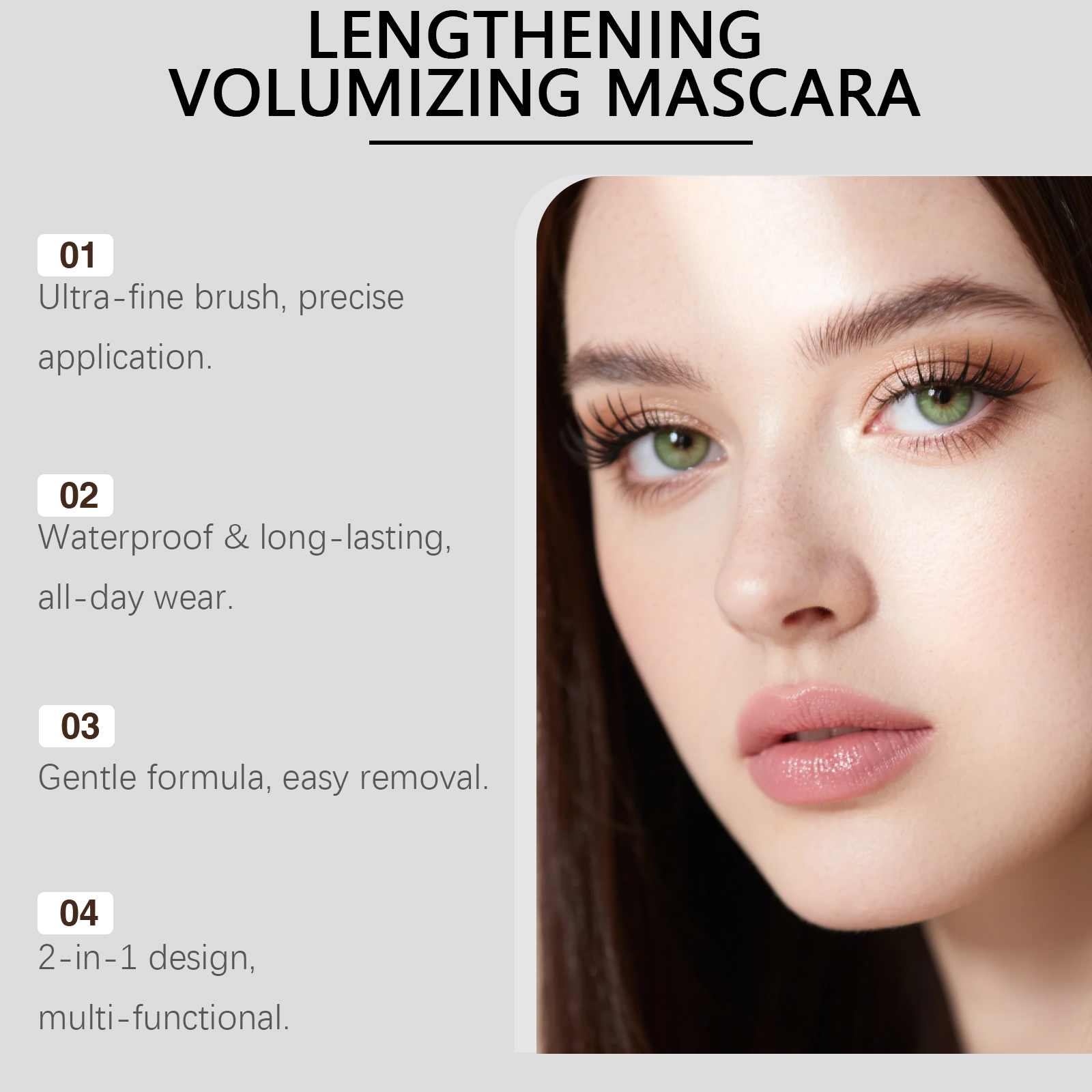 Zephoco Voluminous Curly Mascara Natural Black Lash Definition_voghion.com