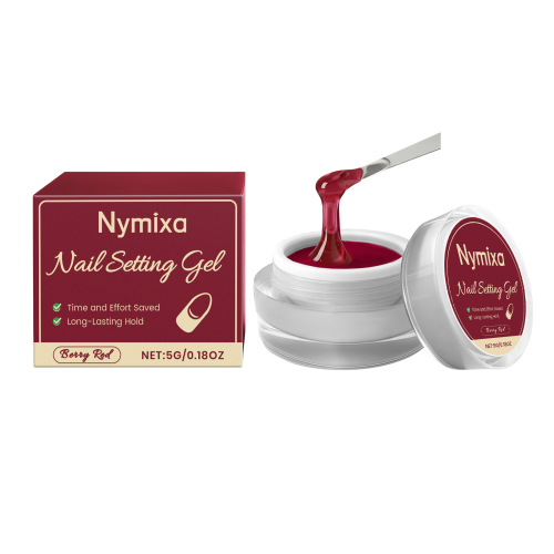 Nymixa 浆果红凝胶果冻胶 自然易干居家便捷花式DIY美甲固定凝胶