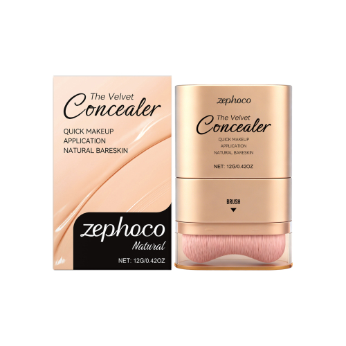 zephoco 自然色二合一遮瑕粉底棒 轻薄贴肤水润清透自然妆效底妆
