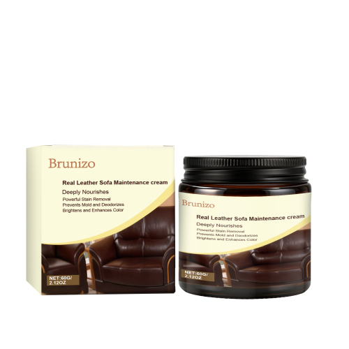 Brunizo 真皮沙发护理膏 清洁顽固污渍沙发汽车座椅皮具光泽护理膏