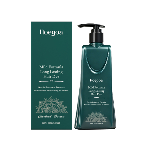 Hoegoa 栗棕色植萃美发膏 温和亮泽均匀自然时尚柔顺光泽美发膏