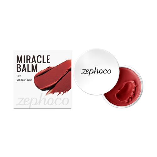 zephoco 红色润肤膏 水润显色元气柔滑自然修容氛围感收缩色腮红膏