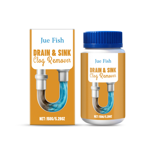 Jue Fish 排水管堵塞清除粉 厨房卫生间疏通剂日常家用管道清洁粉