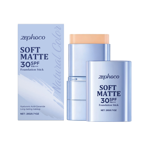 zephoco 二合一粉底棒（自然色）清爽透气底妆服帖水润面部粉底棒