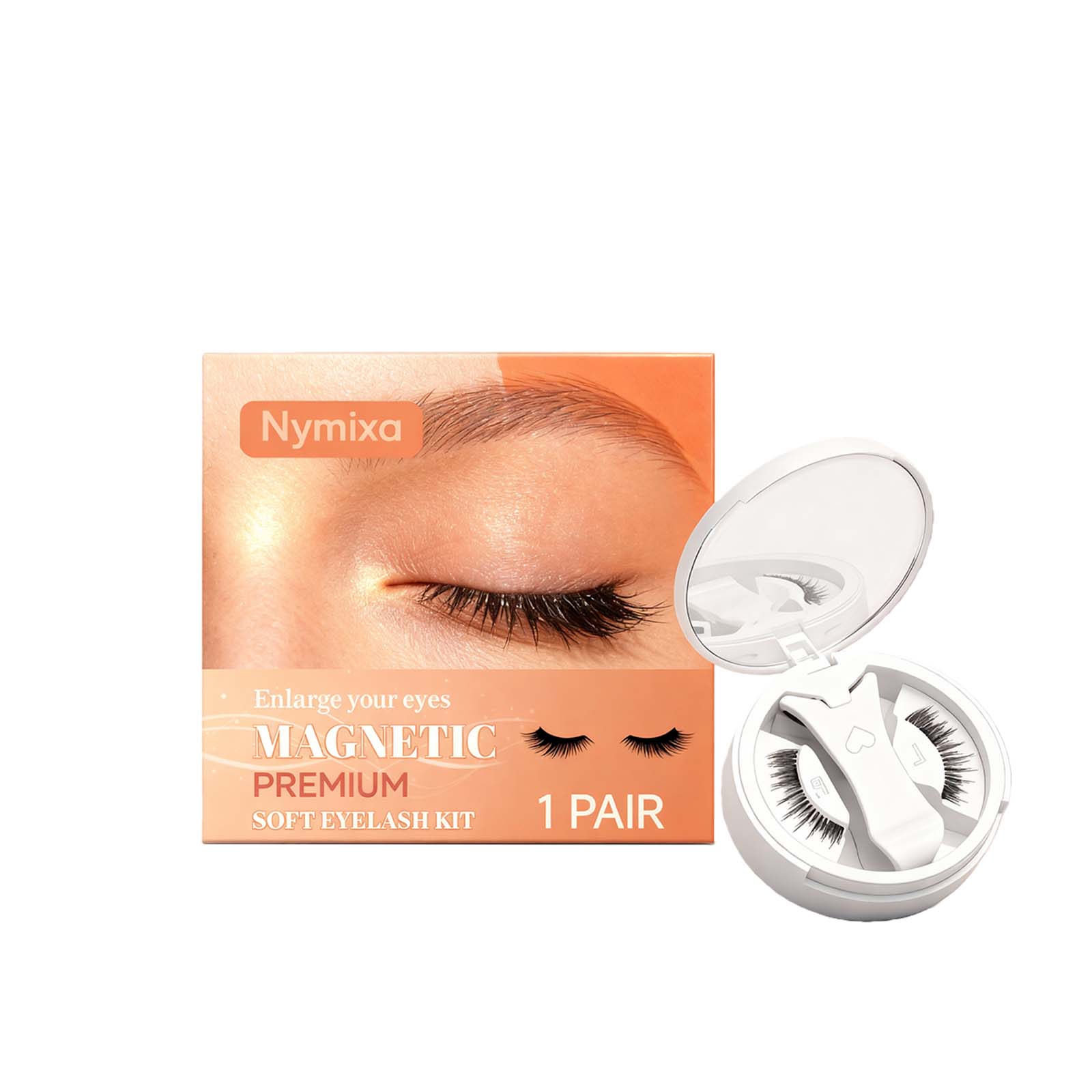 Nymixa Magnetic False Eyelash Set Is Naturally Curled, Fluffy, Light, Convenient And Not Easy To Fall Off, Fitting The Eyes Well_voghion.com