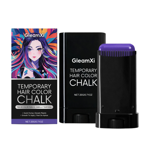 GleamXi 临时染发棒（紫色）聚会临时造型炫酷亮泽自然显色魅力便携美发棒
