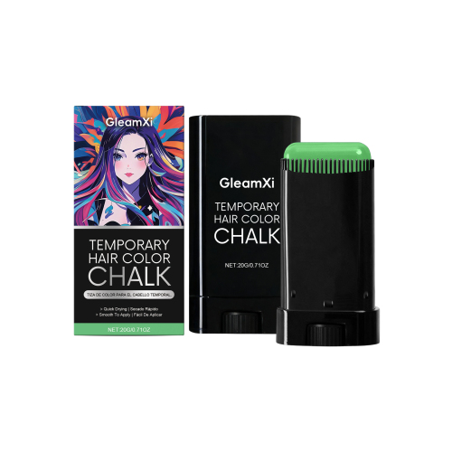 GleamXi 临时染发棒（绿色）聚会临时造型炫酷亮泽自然显色魅力便携美发棒