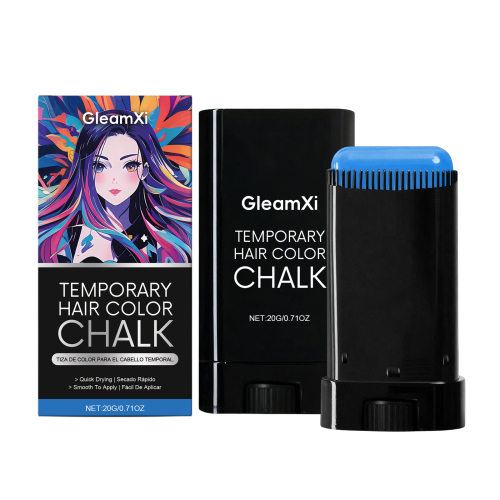 GleamXi 临时染发棒（蓝色）聚会临时造型炫酷亮泽自然显色魅力便携美发棒