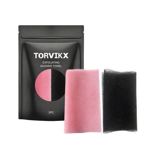 TORVIKX 沐浴巾 温和清洁身体肌肤嫩滑柔软亲肤日常浴室搓澡工具