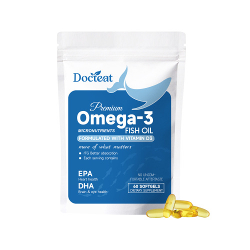Docteat 浓缩鱼油软胶囊 温和呵护眼部身体关节多效护理补充胶囊