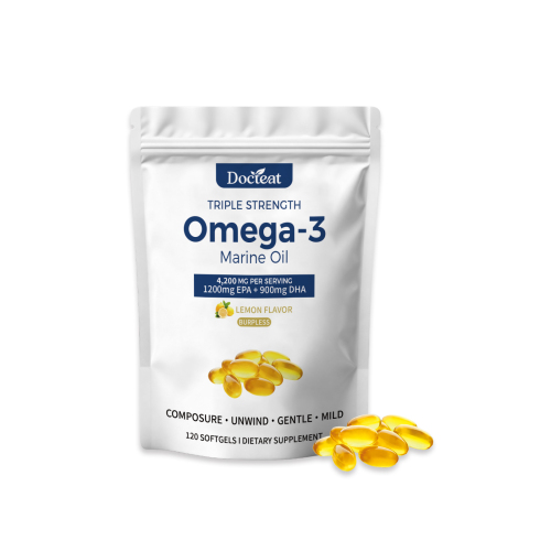 Docteat Omega-3软胶囊 含Omega-3脂肪酸软胶囊口感温和易携带