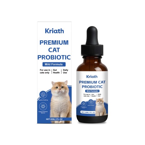 Kriath 猫用益生菌滴剂 温和成分呵护猫咪全年龄段适用日常身体养护