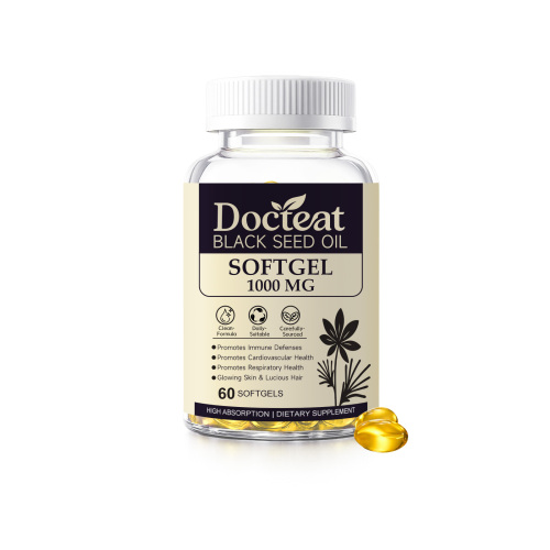 Docteat 黑籽油软胶囊 温和配方日常均衡饮食膳食补充软胶囊